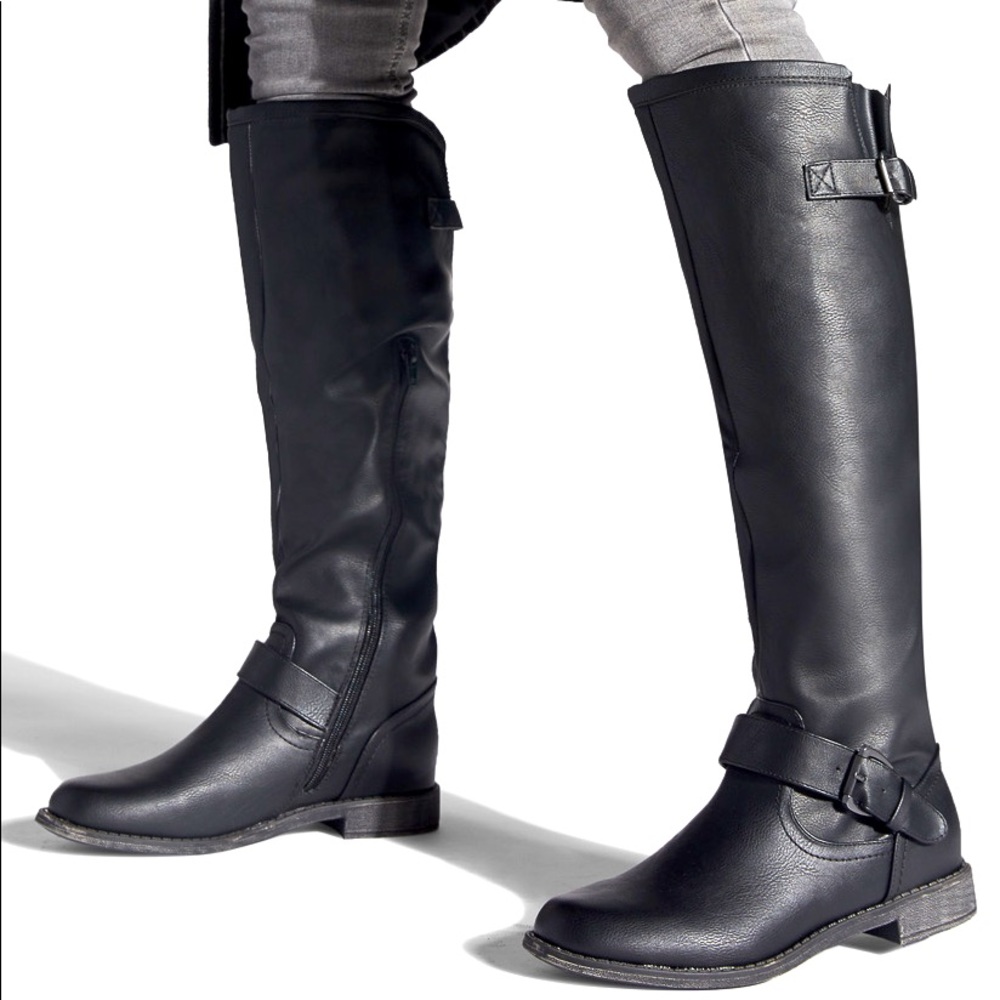 Shoedazzle Black Tall Boots